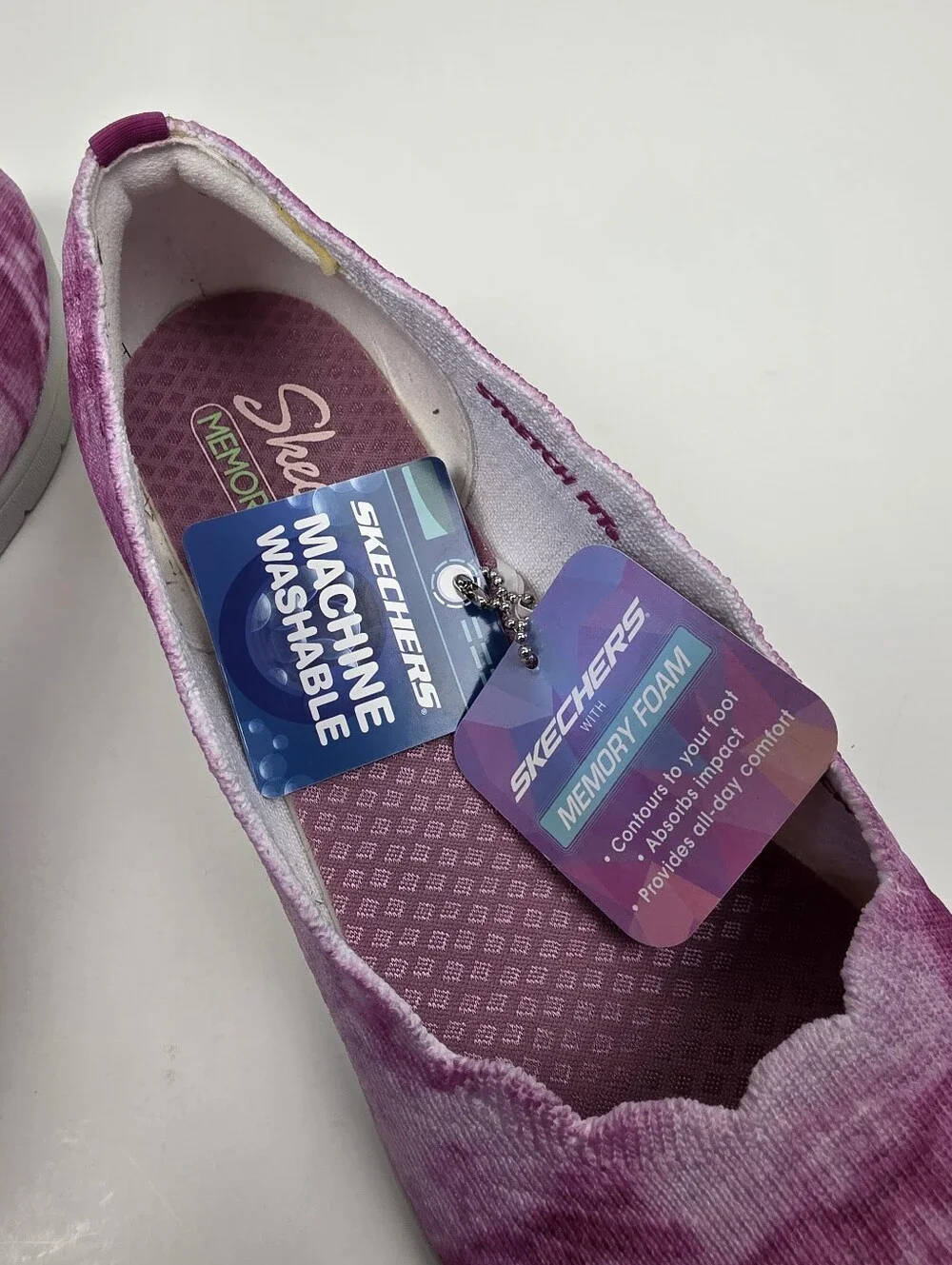 Skechers Cleo FLEX Wedge Tie Dye Pink NEW - 8.5 - Picture 11 of 12